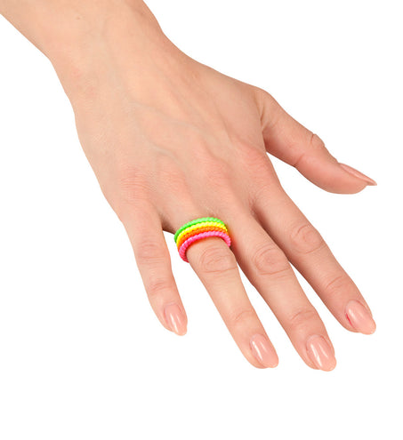 e-carnavalskleding-SYK Coole neon ringen set in vier kleuren