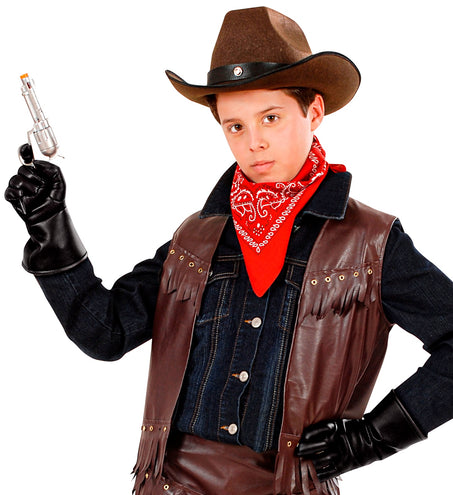 e-carnavalskleding-SYK Cowboy handschoenen lederlook kind