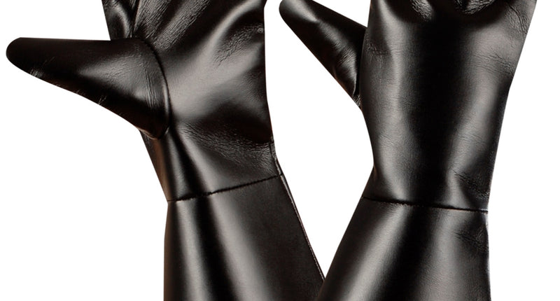 e-carnavalskleding-SYK Cowboy handschoenen lederlook zwart