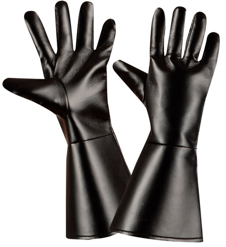 e-carnavalskleding-SYK Cowboy handschoenen lederlook zwart