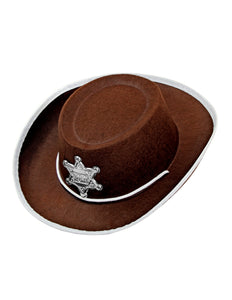 e-carnavalskleding-SYK Cowboy hoed kinderen bruin