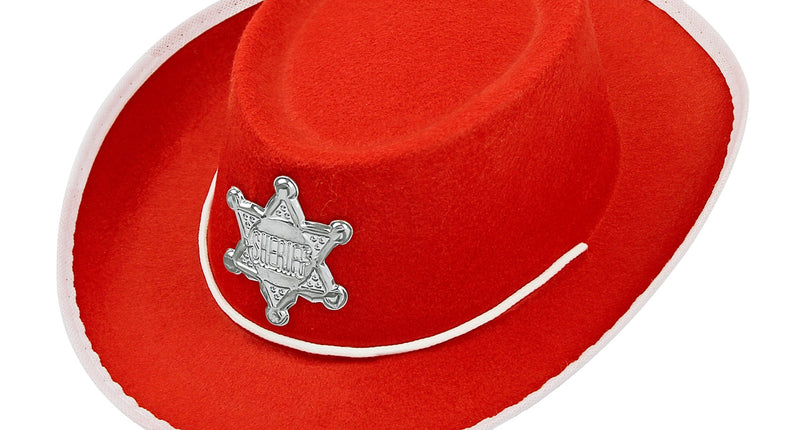 e-carnavalskleding-SYK Cowboy hoed kinderen rood