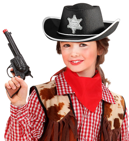 e-carnavalskleding-SYK Cowboy hoed kinderen zwart
