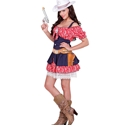 e-carnavalskleding-SYK Cowboy holster bruin dubbel luxe