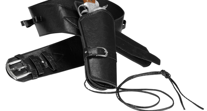 e-carnavalskleding-SYK Cowboy holster zwart met riem