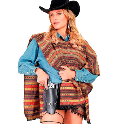 e-carnavalskleding-SYK Cowboy holster zwart met riem