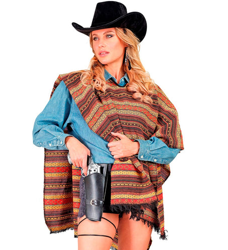 e-carnavalskleding-SYK Cowboy holster zwart met riem