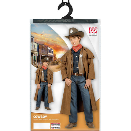e-carnavalskleding-SYK Cowboy jas kind Sherriff Shawn