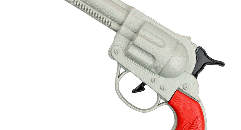 e-carnavalskleding-SYK Cowboy pistool zilver plastic