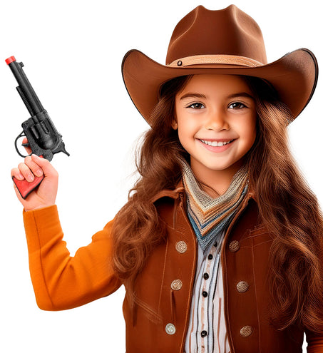 e-carnavalskleding-SYK Cowboy pistool zwart plastic