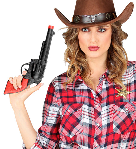 e-carnavalskleding-SYK Cowboy pistool zwart plastic