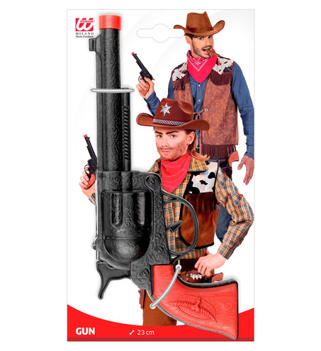 e-carnavalskleding-SYK Cowboy pistool zwart plastic