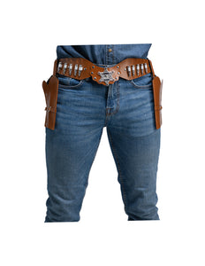 e-carnavalskleding-SYK Cowboy riem met 2 holsters