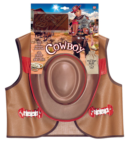 e-carnavalskleding-SYK Cowboy verkleedset kind bruin