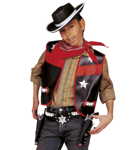 e-carnavalskleding-SYK Cowboy verkleedset kind zwart