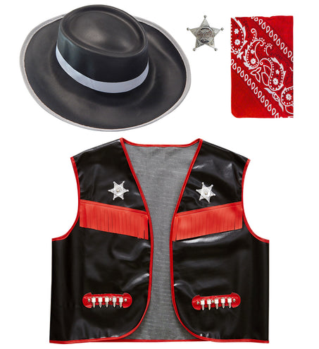 e-carnavalskleding-SYK Cowboy verkleedset kind zwart