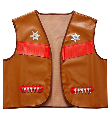 e-carnavalskleding-SYK Cowboy vest bruin
