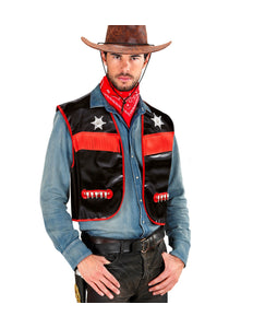 e-carnavalskleding-SYK Cowboy vest zwart