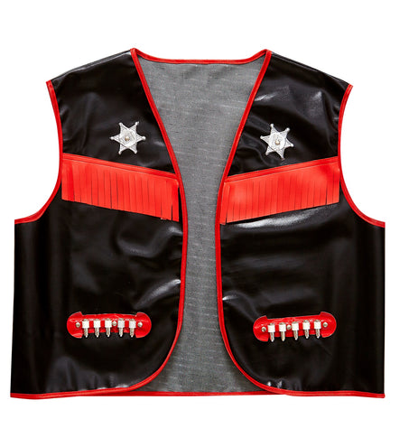 e-carnavalskleding-SYK Cowboy vest zwart