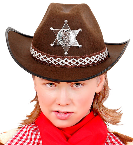 e-carnavalskleding-SYK Cowboyhoed bruin sheriff kind
