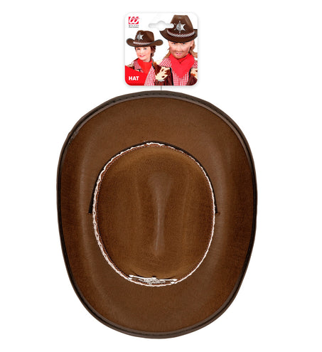 e-carnavalskleding-SYK Cowboyhoed bruin sheriff kind