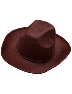 e-carnavalskleding-SYK cowboyhoed bruin wol