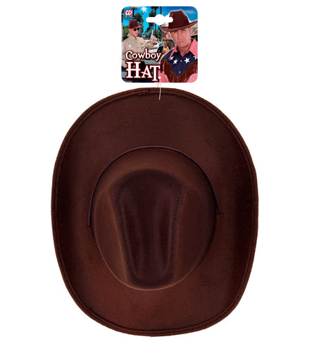 e-carnavalskleding-SYK cowboyhoed bruin wol