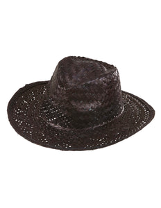 e-carnavalskleding-SYK Cowboyhoed stro zwart