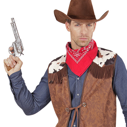 e-carnavalskleding-SYK Cowboyhoed suede bruin Texaans