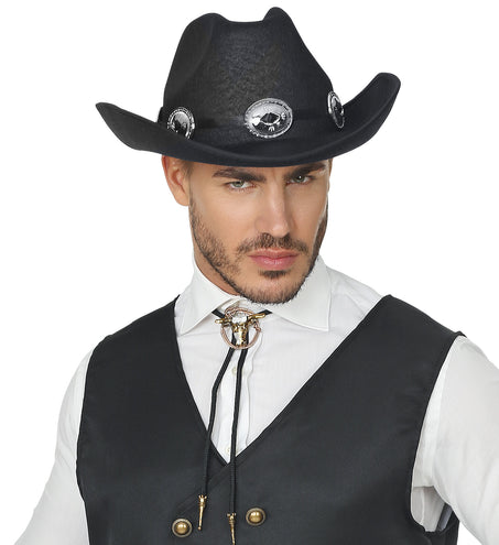 e-carnavalskleding-SYK Cowboyhoed zwart Dallas