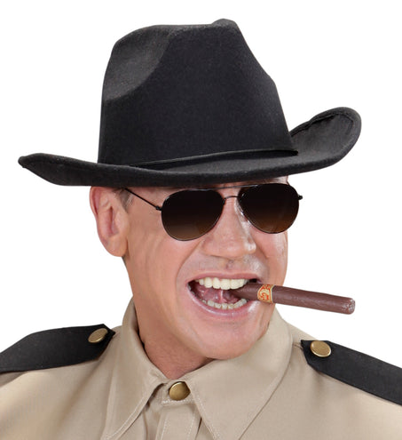 e-carnavalskleding-SYK cowboyhoed zwart wol