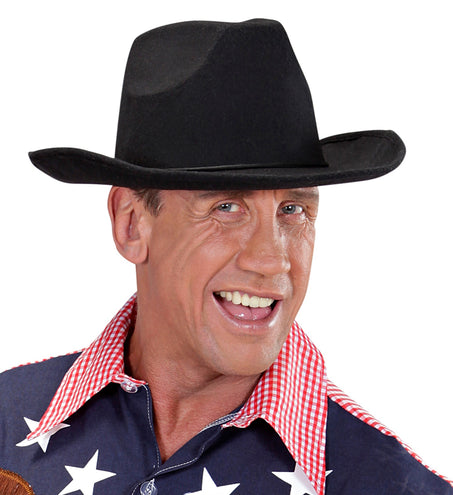 e-carnavalskleding-SYK cowboyhoed zwart wol