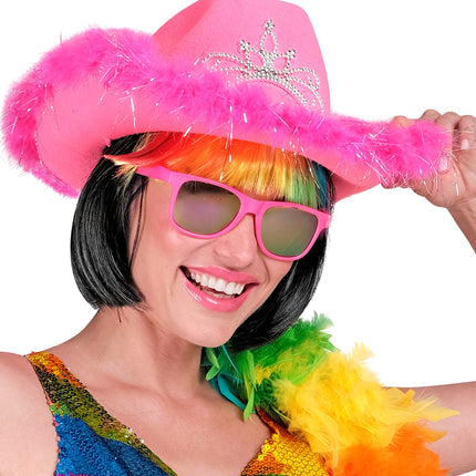 e-carnavalskleding-SYK Cowboyhoeden hoed cowgirl in roze