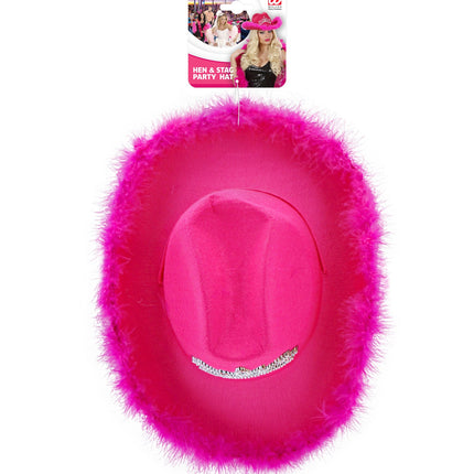e-carnavalskleding-SYK Cowboyhoeden hoed cowgirl in roze