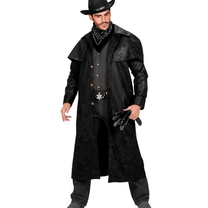 e-carnavalskleding-SYK Cowboyjas Zwart heren