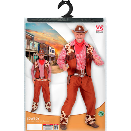 e-carnavalskleding-SYK Cowboypak Bram voor heren