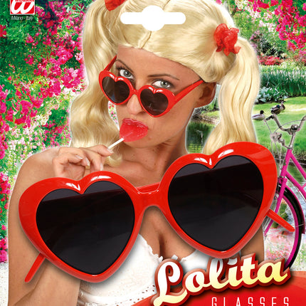 e-carnavalskleding-SYK Cupido bril hartjes rood zwart