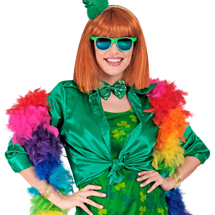 e-carnavalskleding-SYK Dames jaren 70 disco blouse groen