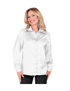 e-carnavalskleding-SYK Dames jaren 70 disco blouse wit