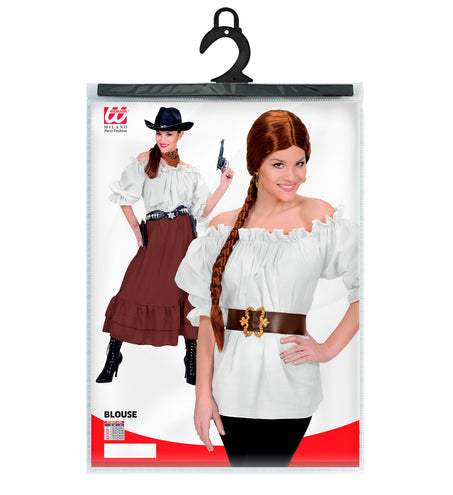 e-carnavalskleding-SYK Dames piraten blouse wit