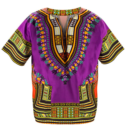 e-carnavalskleding-SYK Dashiki shirt Jimmy paars