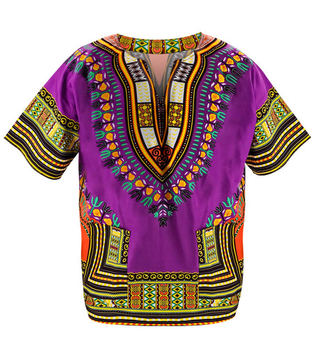 e-carnavalskleding-SYK Dashiki shirt Jimmy paars