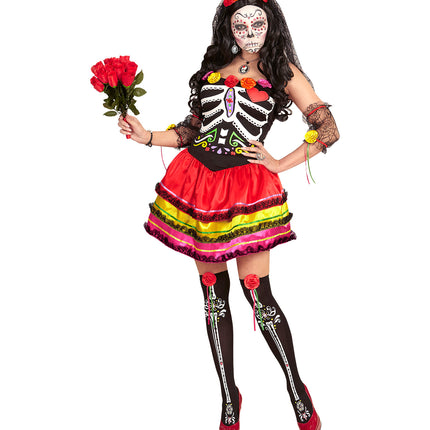 e-carnavalskleding-SYK Day of the dead jurk Muertos dames