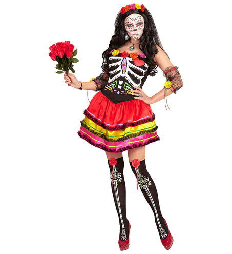 e-carnavalskleding-SYK Day of the dead jurk Muertos dames