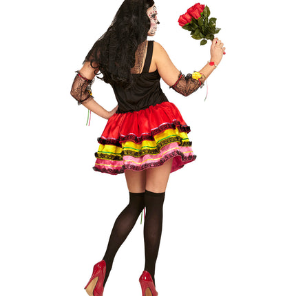 e-carnavalskleding-SYK Day of the dead jurk Muertos dames