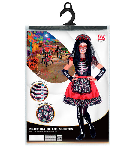 e-carnavalskleding-SYK Day of the dead jurkje Demi  meisje