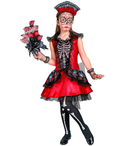 e-carnavalskleding-SYK Day of the Death jurkje Bella kind
