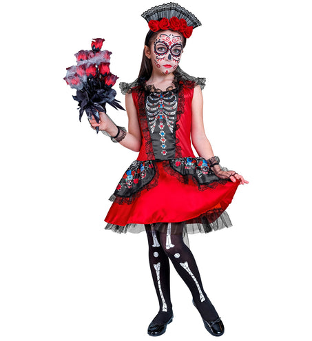 e-carnavalskleding-SYK Day of the Death jurkje Bella kind