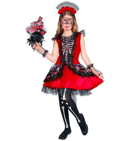 e-carnavalskleding-SYK Day of the Death jurkje Bella kind