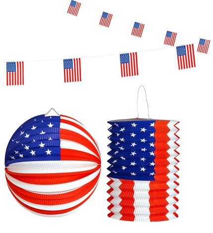 e-carnavalskleding-SYK Decoratie set Amerika USA